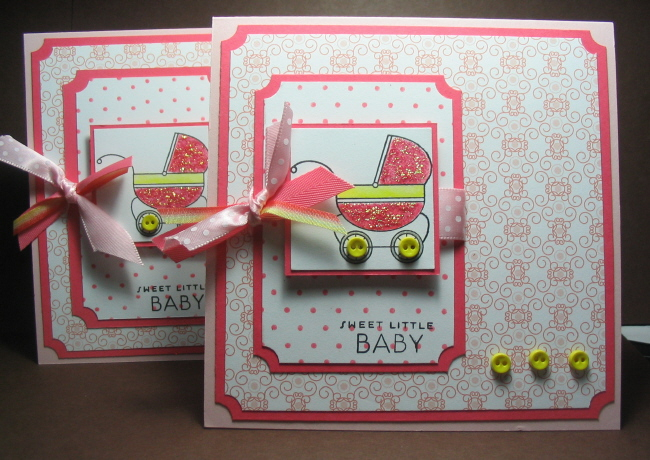 Berry Sorbet and Bitty Baby Blessings!  Borrowed the layout from Joanne Basile in Jun/Jul...