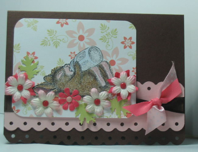 Haere&#039;s a sweet little card, CASE&#039;d from Derby- I just changed the stamp and papers!...