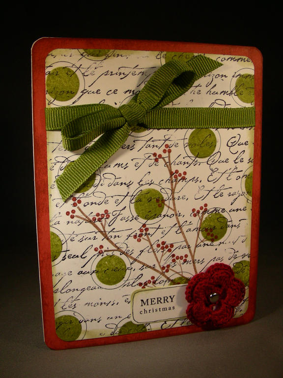 I made this card using Polka Dot Basics, Out on a Limb, and Mixed Messages.  I added in the...