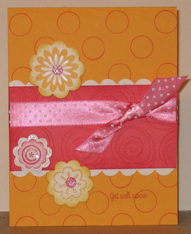 This was the first card that I was able to make using my Cuttlebug die  2X2 Flower Set #1 and...