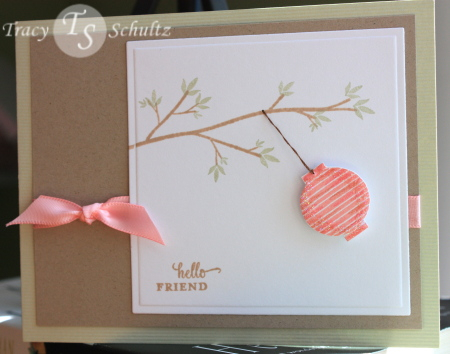 Summery card featuring Out on a Limb (original).