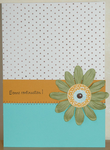 Stamps used : Polka dot basics, shape by design<br />
Other : french stamp (=all the best) ;...