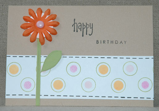 stamps used : Polka dots basics- Faux ribbon - simple alphabet<br />
Inks : Versamagic<br />...
