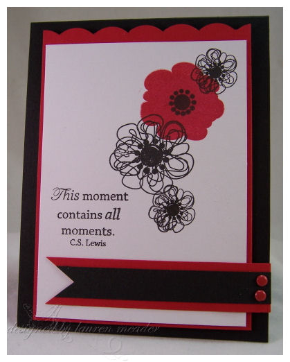 Poppy Pop<br />
<br />
Stamps- Remember<br />
Cardstock-basic black, red, PTI select white<br...