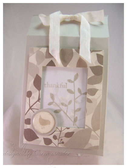 Thankful Window Box<br />
<br />
Stamps- Rustic Branches, birds of a feather<br />...