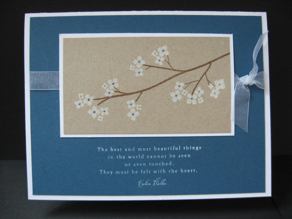 This is my new favorite.  I used Not Quite Navy and Kraft.  I love those two colors together.