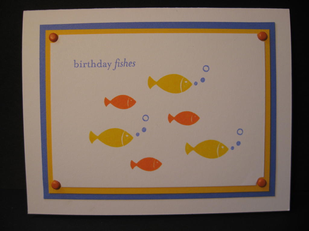 Another grandson card for MIL.  I do love orange and blue together.