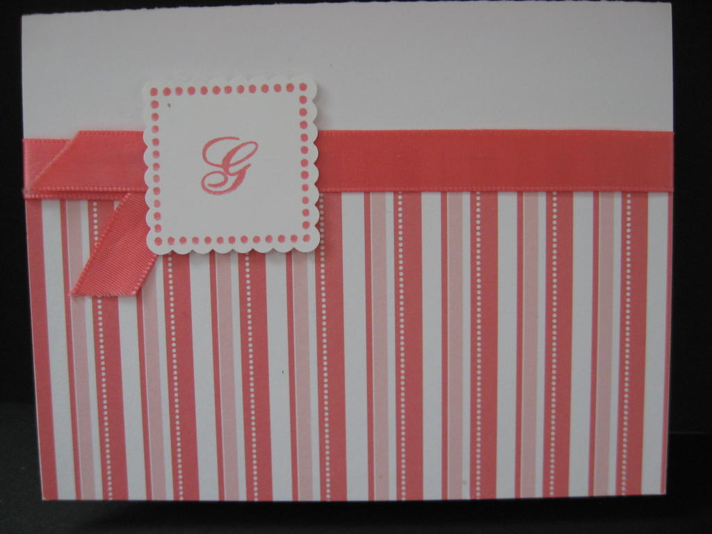 This monogram set is for my MIL, but is the same concept as my teacher gifts.
