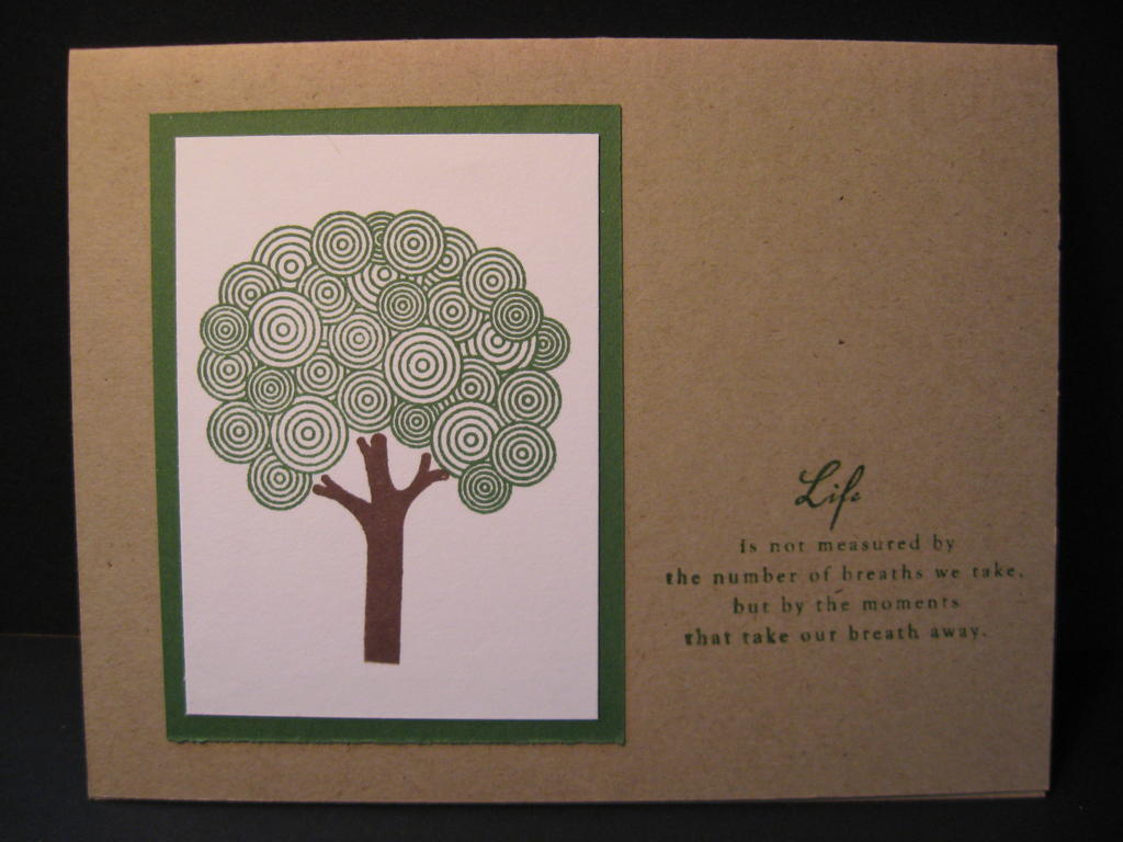 I love this set, but I still have to figure out ways to use it.  I made this card for my...