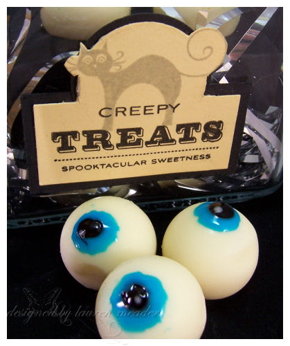 Creepy Treats Label<br />
<br />
Stamps- Spooky Sweets II<br />
Cardstock-Lemon Tart,...