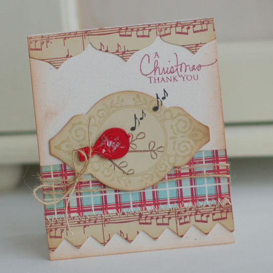 Stamps:  Little Bitty Bird, Mat Stack 2 Collection, Background Basics: Sheet Music, Signature...