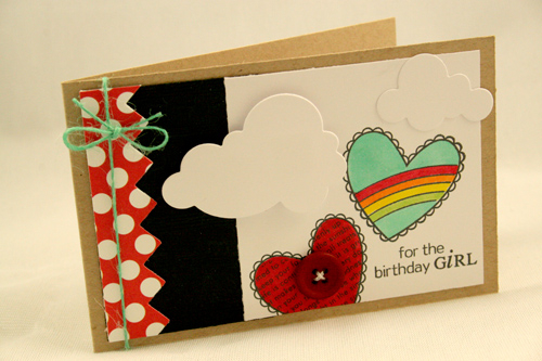 80's Birthday Girl<br />
<br />
Stamps: 2010 Love Tags, Up, Up and Away, Background...