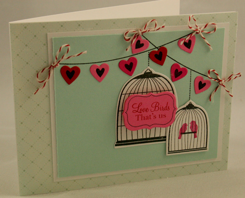 Love Birds<br />
<br />
Stamps: Love Birds, Love Lives Here, Fall Friendship Fillers, Banner...