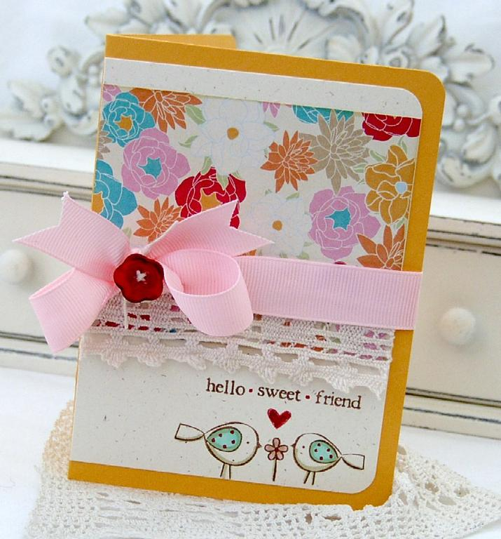 Papertrey Ink Supplies Used:<br />
Stamps:<br />
Little Bitty Bird<br />
Ink:<br />
Dark...