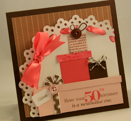 50th Birthday<br />
<br />
Stamps: Make a Wish and Make a Wish Addtions, Get to the Point,...