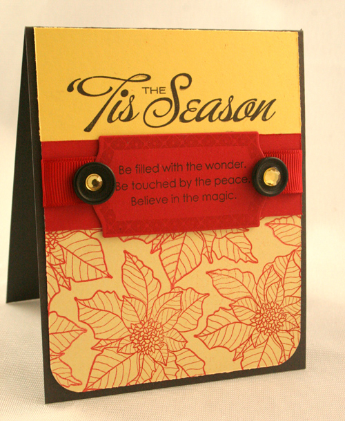 Harvest Gold, Pure Poppy, Smokey Shadow, and Shimmer Gold Cardstock<br />
True Black and Pure...