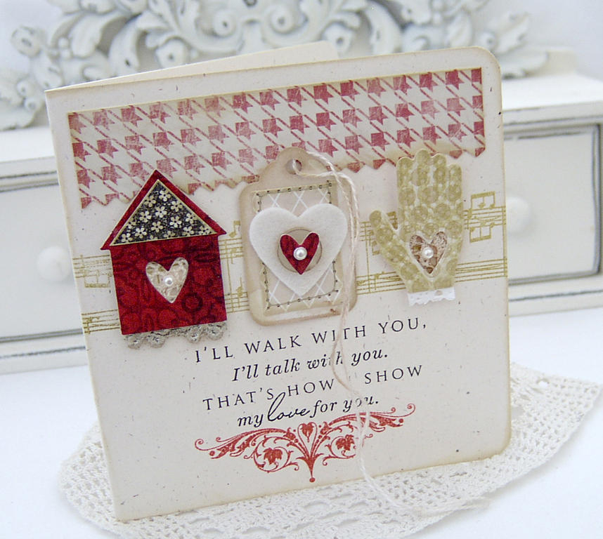 Papertrey Ink Supplies Used:<br />
Stamps:<br />
Background Basics:  Sheet Music, Love Lives...