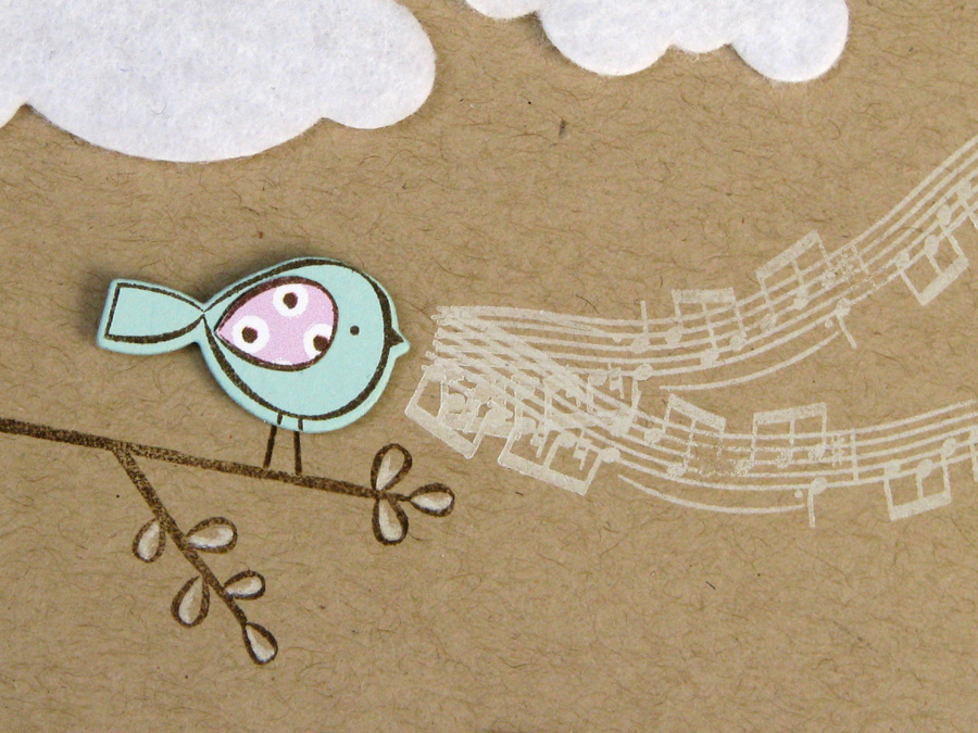 Stamps - Little Bitty Bird, Background Basics: Sheet Music<br />
CS - Kraft, White, Lavender...