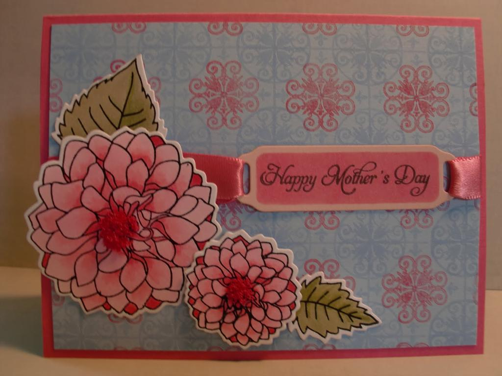 Cardstock: Spring Rain, Hibiscus Burst, &amp; White<br />
Ink: Spring Rain and Hisbiscus Burst;...