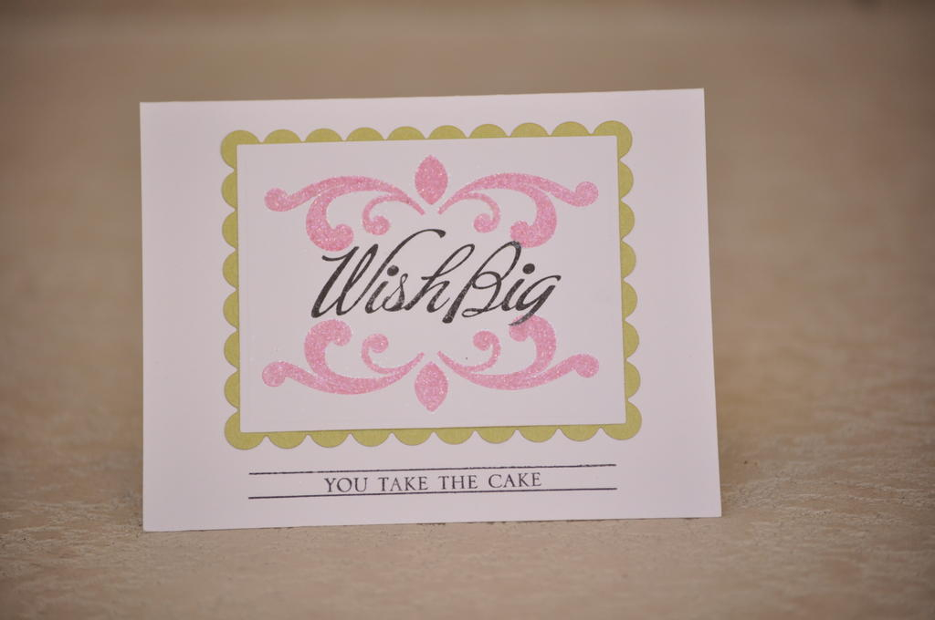 Girl birthday card pink