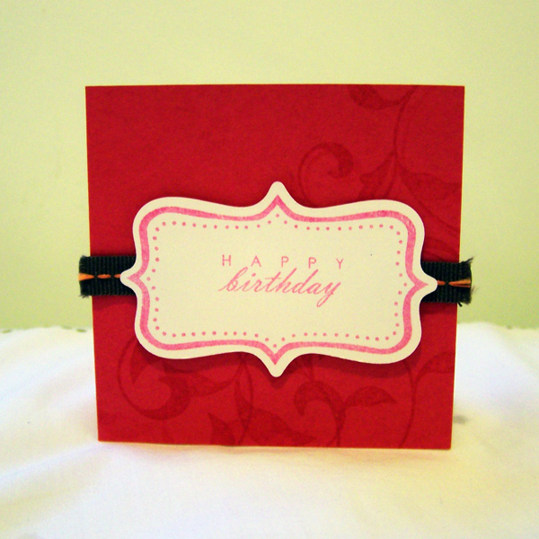 Stamp: Turning a New Leaf, Fillable Frames #4<br />
Ink: Versamark, Raspberry Fizz