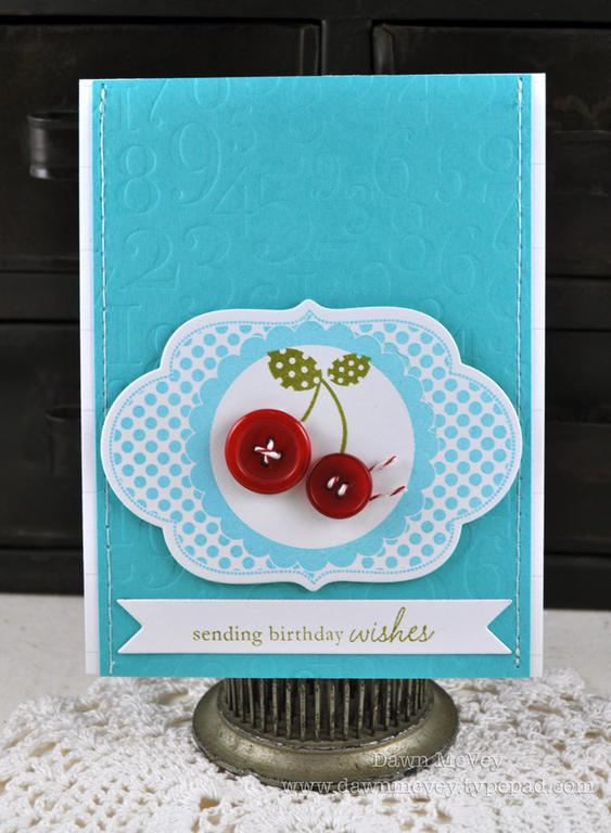Paper: stamper's select white, hawaiian shores<br />
Stamps: Everyday Button Bits, Tiny...