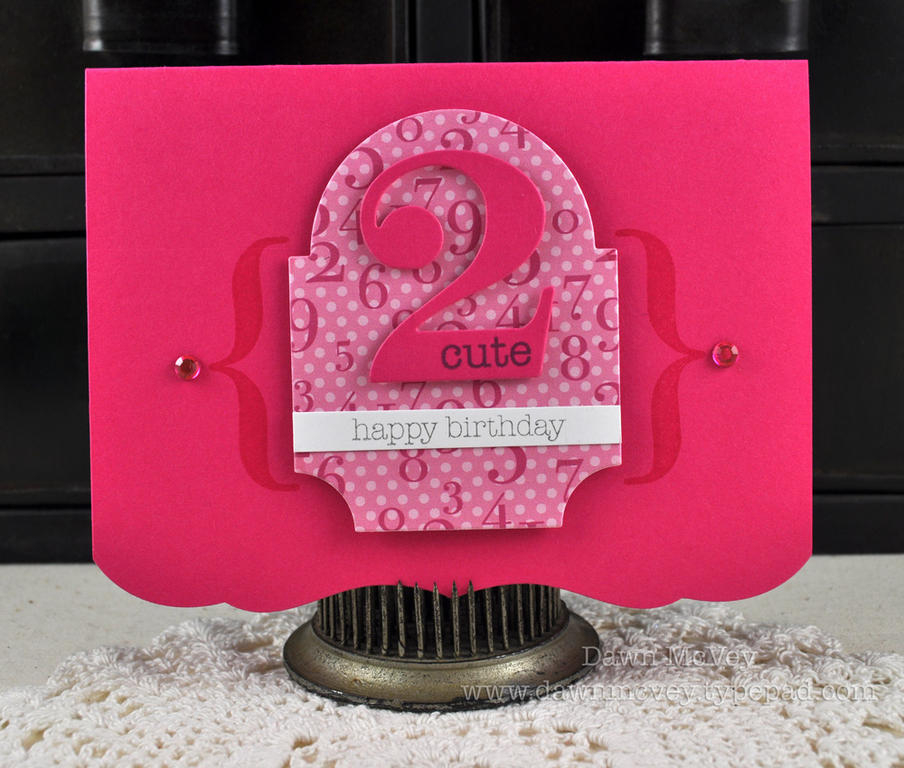 Paper: raspberry fizz, stamper's select white, By The Numbers Patterned Paper<br />...
