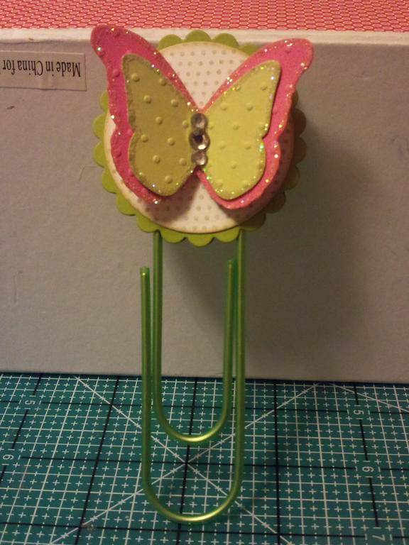 Cute bookmark made with my new Butterfly dies.