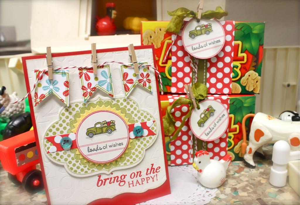 Stamps:Tiny Treats: Birthday, Big Birthday Wishes<br />
Ink:Ripe Avocado, Pure Poppy, True...