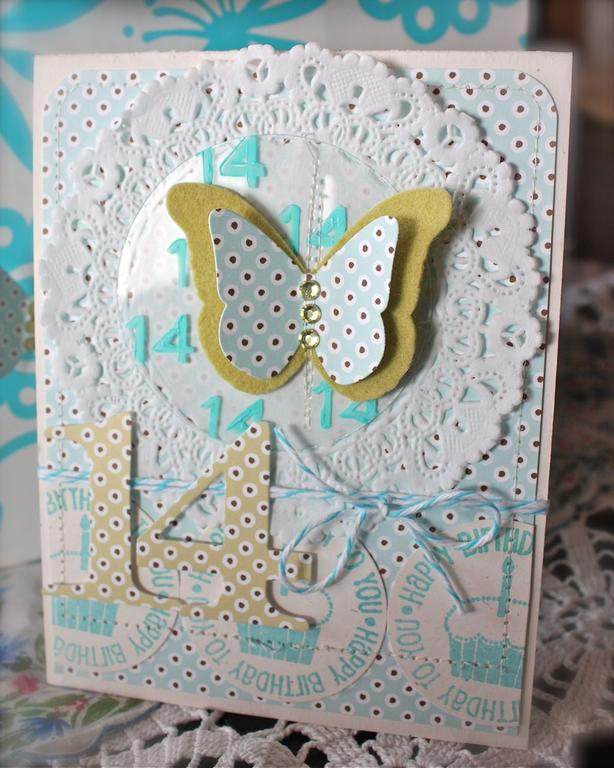 Stamps:Big Birthday Wishes, 2011 Birthday Tags, Simple Alphabet<br />
Ink:Hawaiian Shores<br />...