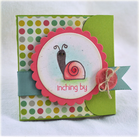 Stamps: Way to Go,Kiddo<br />
Cardstock: Vintage Cream, Chartreuse, Berry Sorbet<br />
Ink:...