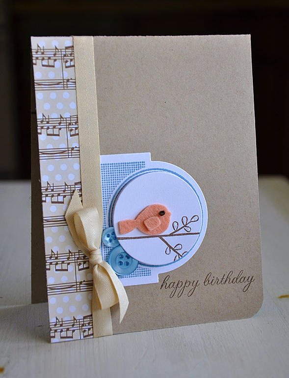 Stamps: Mat Stack #3 Collection, Inside &amp; Out: Birthday &amp; Little Bitty Bird<br />
Ink:...