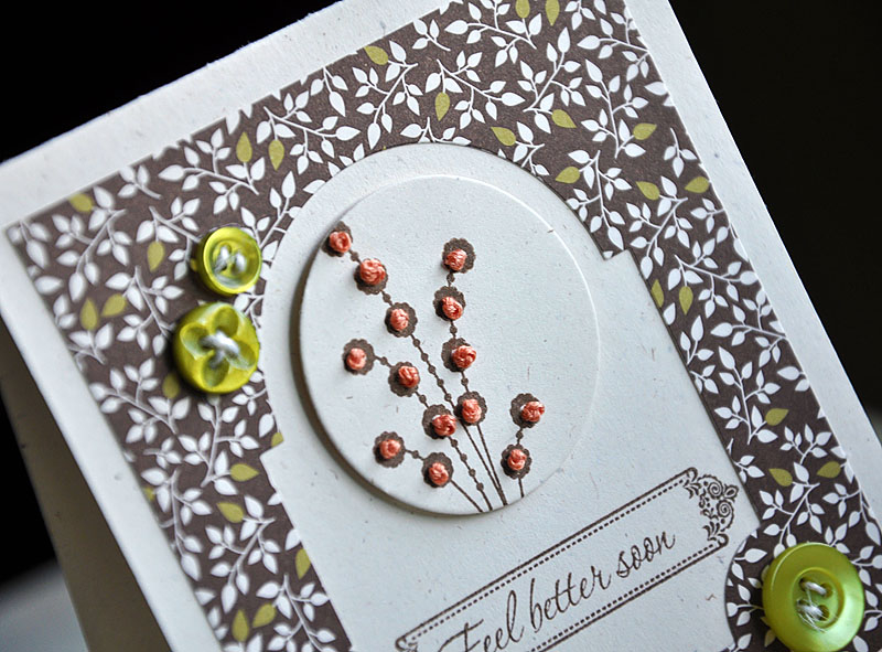 Stamps:  Healing Touch, Mat Stack 3 Collection &amp; Asian Fusion<br />
Ink:  Dark Chocolate<br...