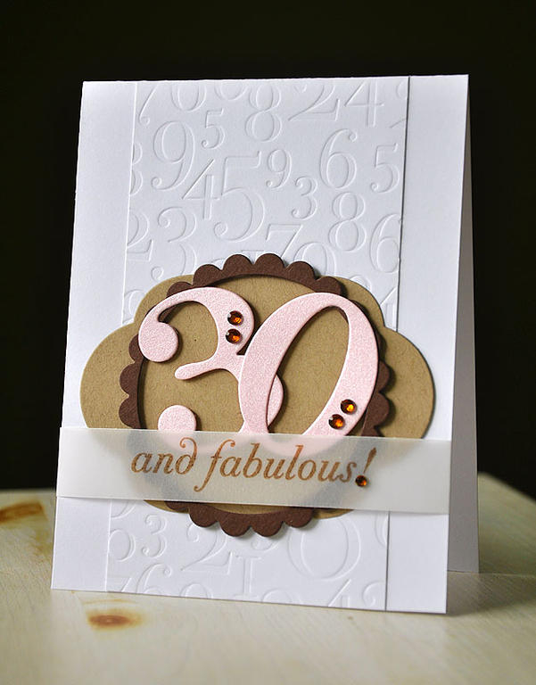 Stamps: Big Birthday Wishes<br />
Ink: Dark Chocolate<br />
Cardstock: White, Kraft, Dark...