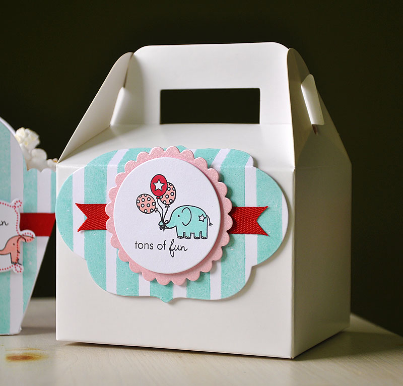 Stamps: Tiny Treats: Birthday &amp; Distressed Strips<br />
Ink: Aqua Mist &amp; Palette...