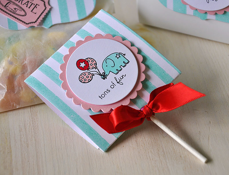 Stamps: Tiny Treats: Birthday &amp; Distressed Strips<br />
Ink: Aqua Mist &amp; Palette...