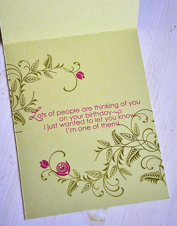 Stamps: Mat Stack #3 Collection, Inside &amp; Out: Birthday &amp; With Sympathy<br />
Ink: Ripe...