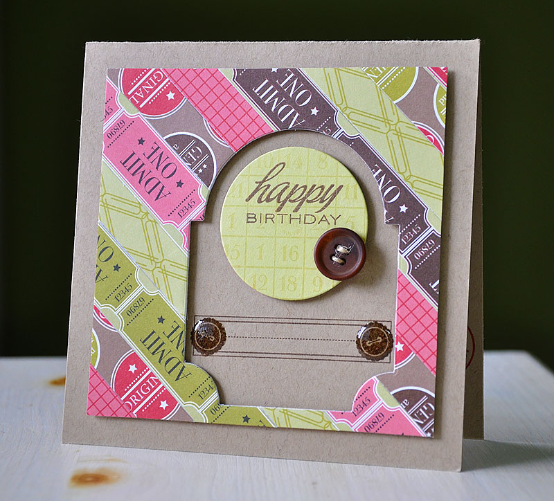 Stamps: Mat Stack #3 Collection, Inside &amp; Out: Birthday &amp; It's Official<br />
Ink:...
