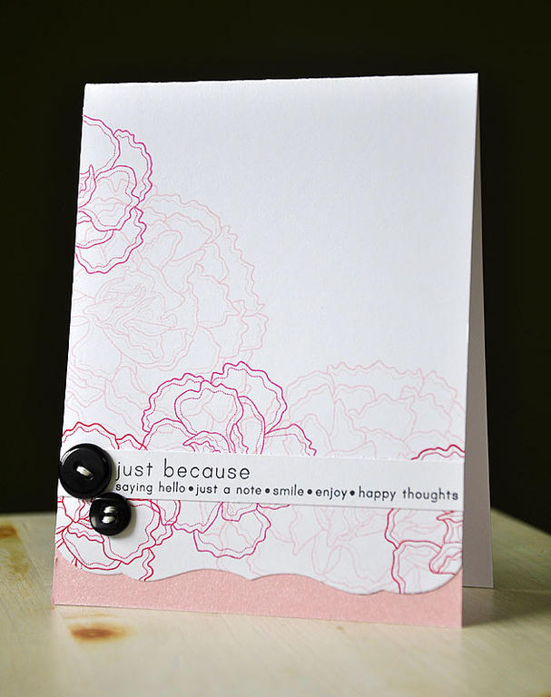 Stamps:  Year Of Flowers: Carnations &amp; Simple Sentiments<br />
Ink:  Sweet Blush, Raspberry...