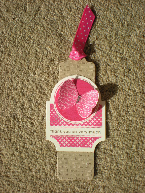 Bookmark Thank You<br />
<br />
Stamps: Punch Potpourri, Fresh Cuts, Sentiment from Flight of...