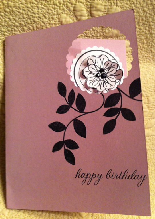 Dimensional Flower Birthday Card