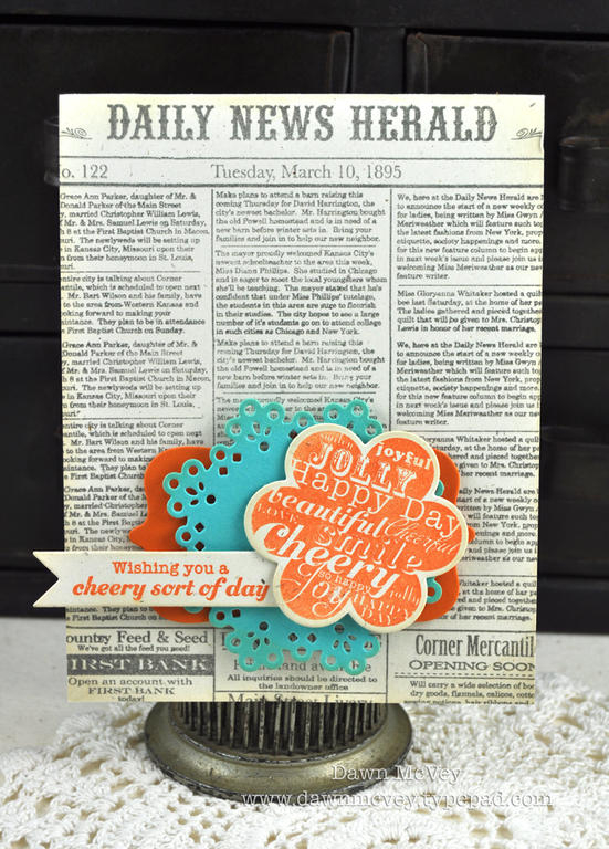 Paper: rustic cream, orange zest, hawaiian shores<br />
Stamps: Background Basics: Newsprint,...