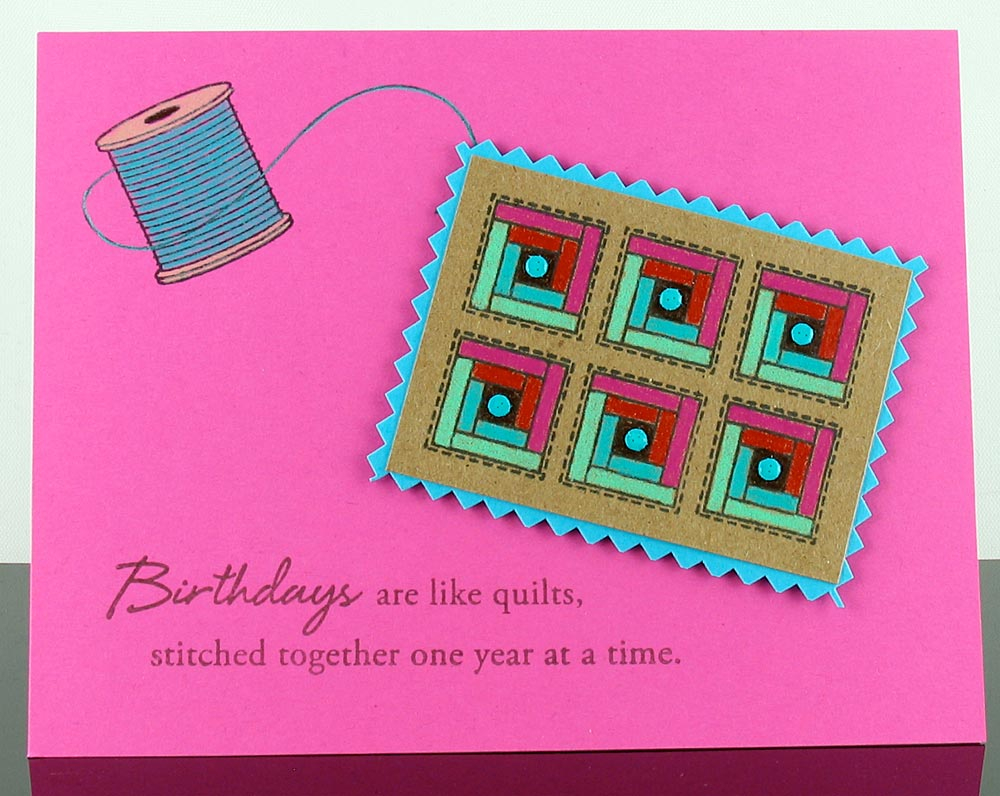 I created this card for the Color Swatch Challenge;  this card is based on the colors Raspberry...