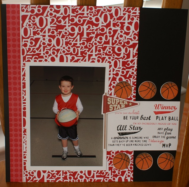 I am really having fun with this Make It Monday challenge...  This time, a layout for my sweet...