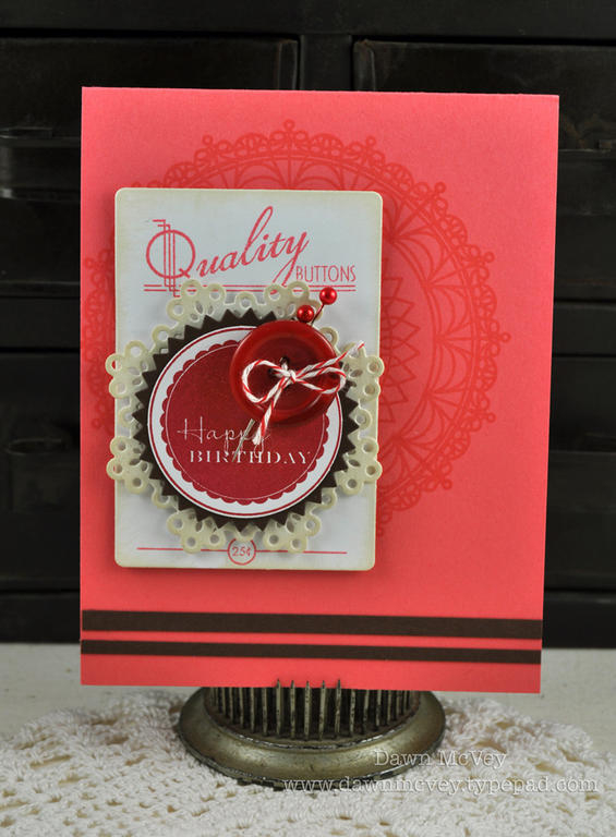 Paper: rustic cream, stamper's select white, dark chocolate, berry sorbet<br />
Stamps:...