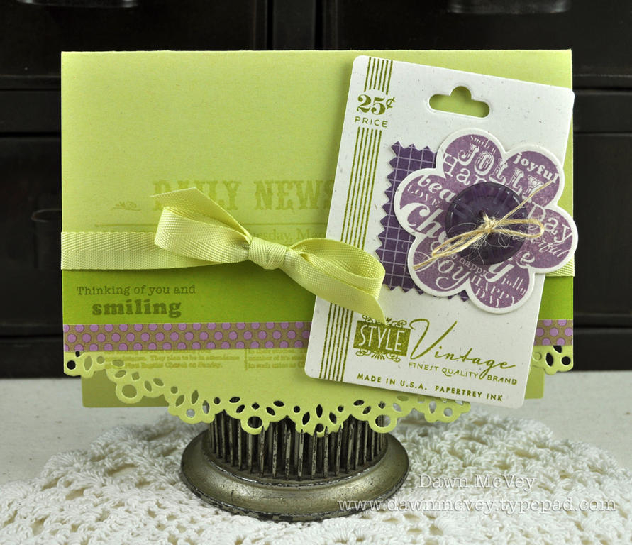 Paper: rustic cream, spring moss, simply chartreuse, 2008 Bitty Box Basics, Dotty Biscotti<br />...