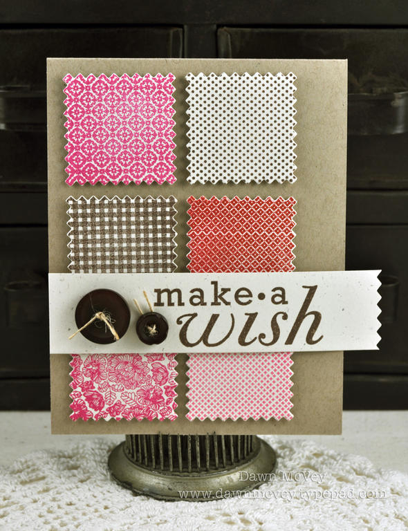 Paper: rustic cream, kraft<br />
Stamps: Bitty Background Blocks<br />
Ink: pure poppy,...