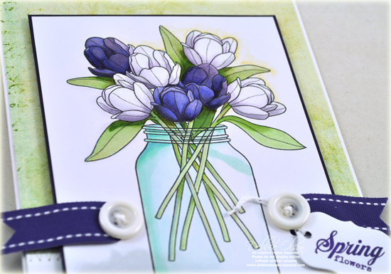 Stamps: Friendship Jar Spring Fillers<br />
Cardstock: Stamper's Select White, Royal...