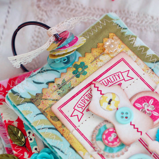 Stamps:  Button Boutique<br />
Ink:  Pure Poppy, Aqua Mist, True Black, Raspberry Fizz,...