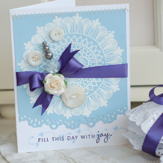 Doily Sachets:<br />
Stamps:  Just for You, Tags for Spring, Delightful Doilies<br />
Ink:...